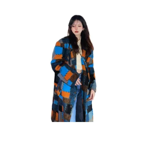 HAPG Клетчатый Женский Пальто