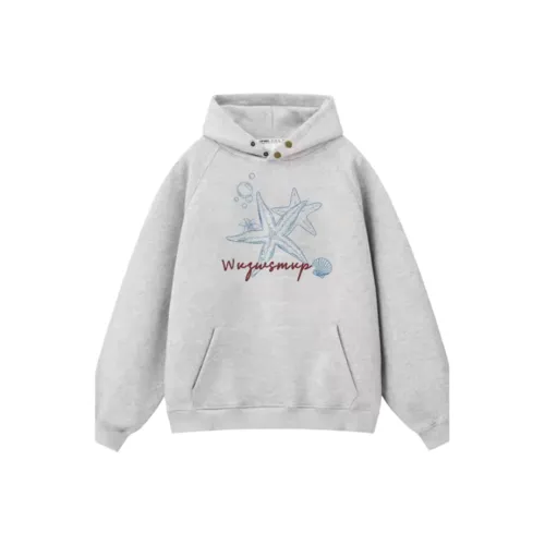 Wang Leshi Серый Женский Свитшот