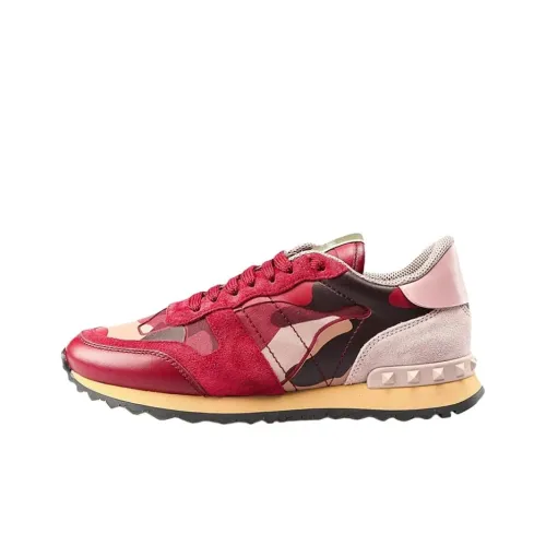 Valentino Rockrunner Low Топ Повседневная обувь Женская Красная