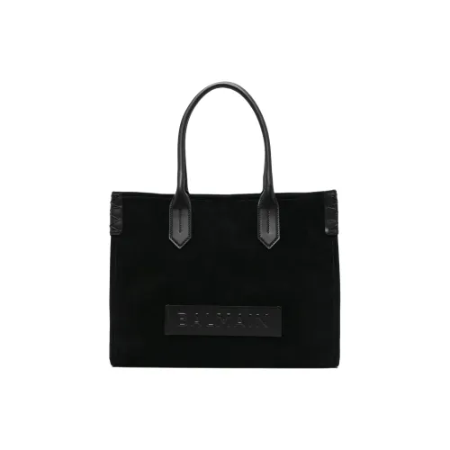 BALMAIN B Army Замша Телячья Кожа Сумка Женская Черная