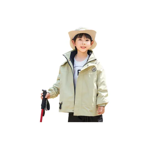 GOYN Бежевый пальто с флисовой подкладкой унисекс ветровка