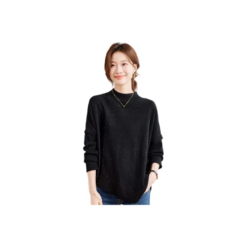 MJ Черный Женский Трикотаж