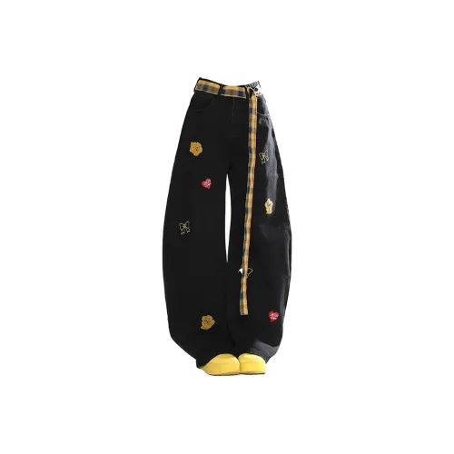 FUNST Черные Женские Джинсы