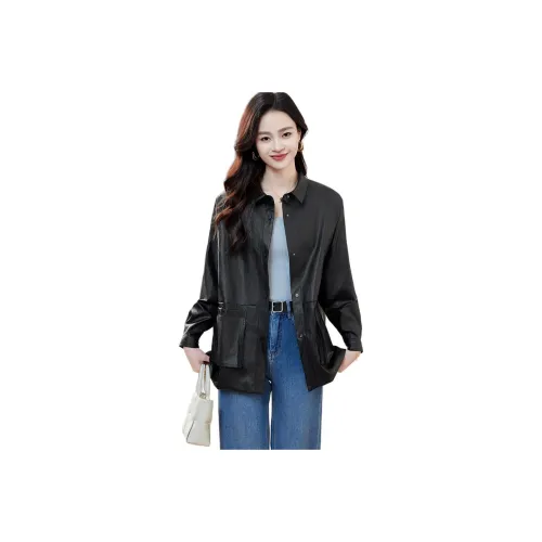 Fele.d Черное Женское Короткое Пальто