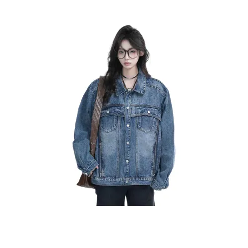 PISYPOX Синий Унисекс Джинсовые куртки