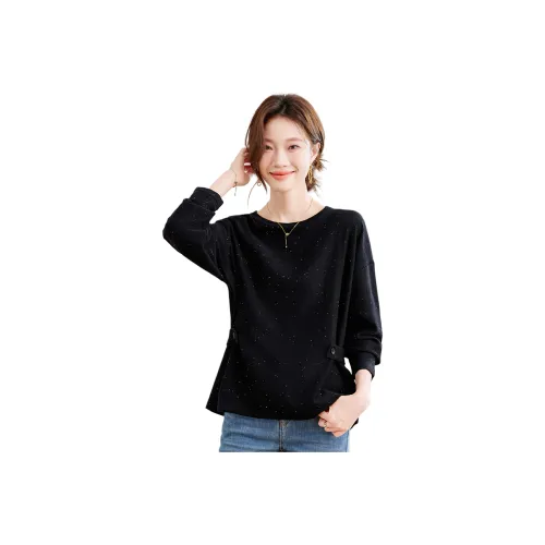 MJ Черный Женский Трикотаж