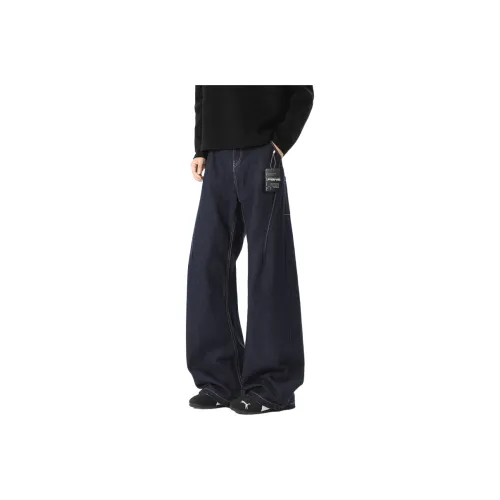 P8H9 Синий Унисекс Джинсы