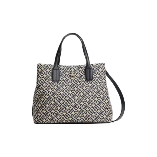 Tommy Hilfiger TH Monogram Полиуретан Одно Плечо Сумка Женская Космический Синий