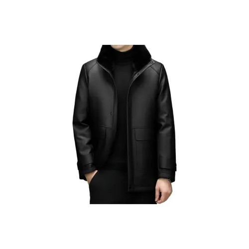 EMINU Мужские кожаные куртки