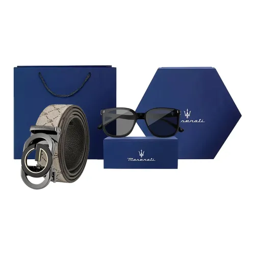 Maserati ПВХ Кожаные Ремни Мужской Черный 3,5 см