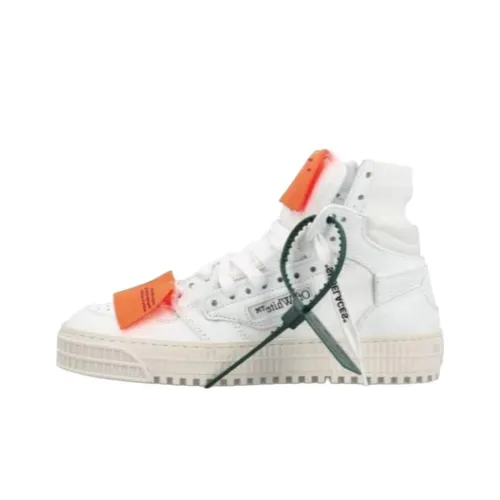 Off Белый Высокие Кроссовки для Скейтбординга Мужские Белые