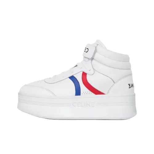 CELINE Блок MID Топ Стильные Скейтбординги Женские Белые