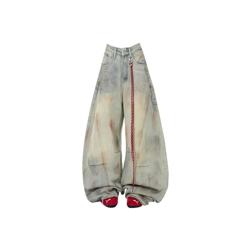 FUNST Ностальгические синие женские джинсы