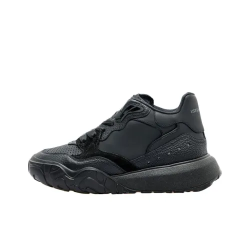 Alexander McQueen Court Trainer Low Топ Спортивная Повседневная Обувь Черный