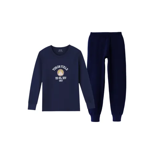 Темно-синий синий мужской термокостюм