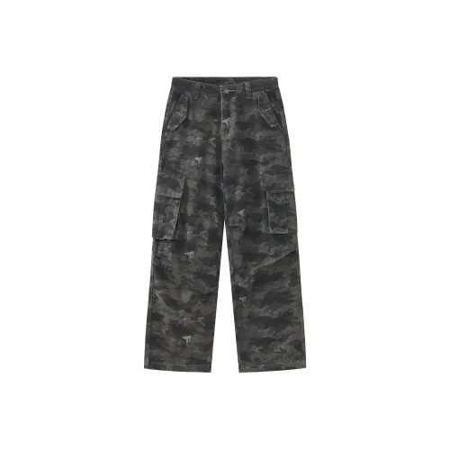 HABIMOTO Камуфляж Унисекс Джинсы