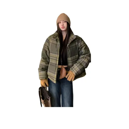 LANGQING Зеленый Бесплатная доставка Бренд Наклеенный Женские Пуховики