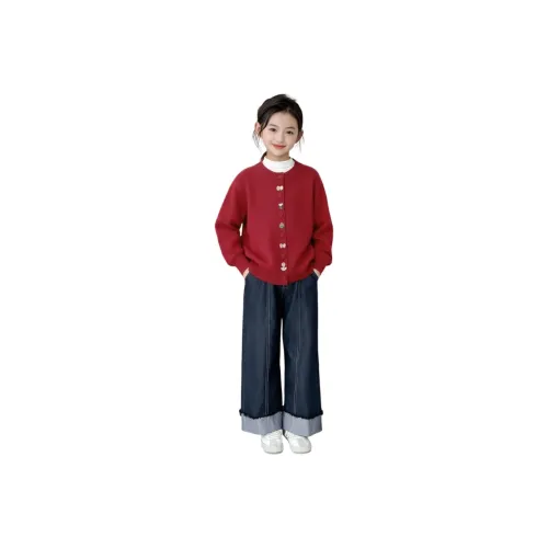 Mu Qingqing Красный Школьный возраст Свитера