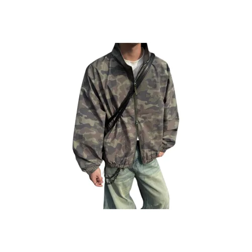 TUOFEI Зеленый камуфляж унисекс куртки