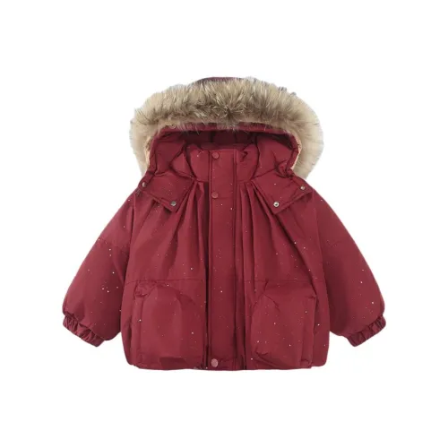 AIMISS Кирпично-красный Детские утеплённые куртки для дошкольников
