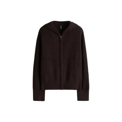 H M Темно-коричневый Женский Трикотаж