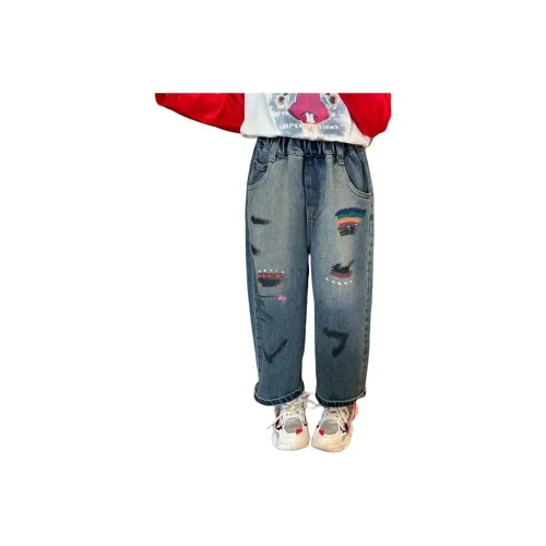 Mu Qingqing Джинсы Дети Возраст 3-7 лет