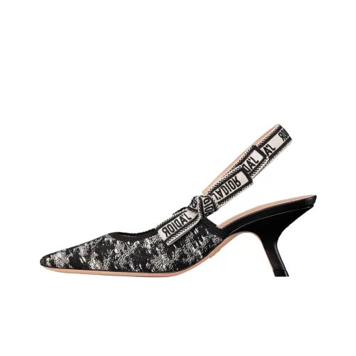 DIOR J'Adior Узкий каблук Высокие каблуки 6,5 см Женские Черный Белый