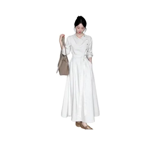 The Temptation Of The Muse Длинное платье с длинными рукавами женское