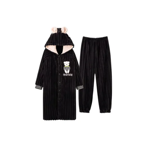 ЮЙЧЖАОЛИНЬ Sleep Халат Осенний и Зимний Мужской