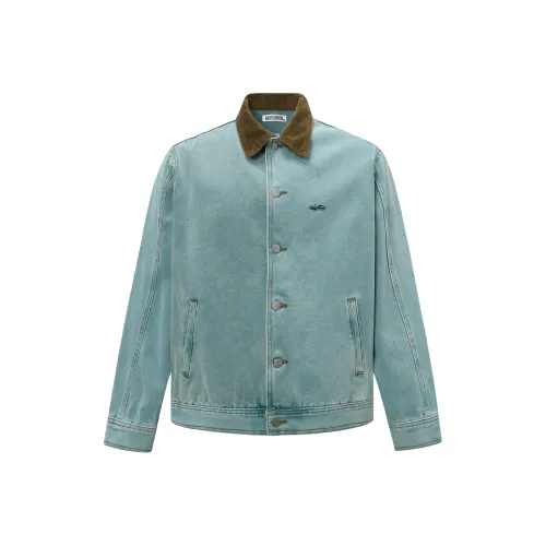 BEAR UNION Синий Зеленый В комплекте Съемная застежка-булавка Унисекс Джинсовые куртки