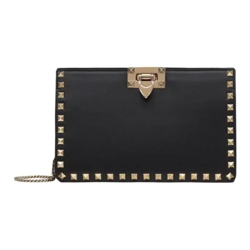 Valentino Сумка через плечо из коровьей кожи женская черная