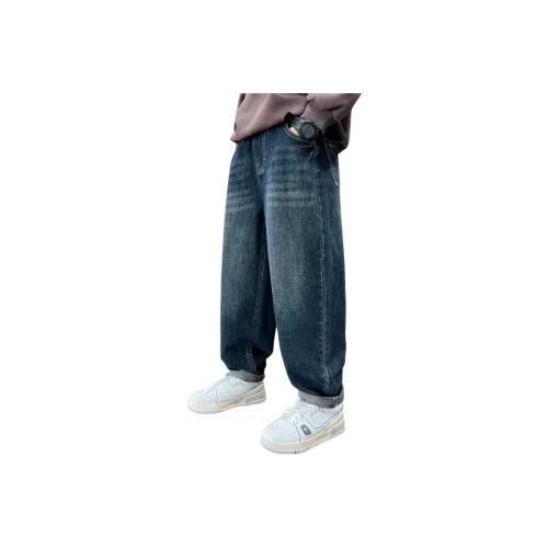 Giyu Blue Gray School Age Jeans Giyu Синие Серые Джинсы для школьного возраста