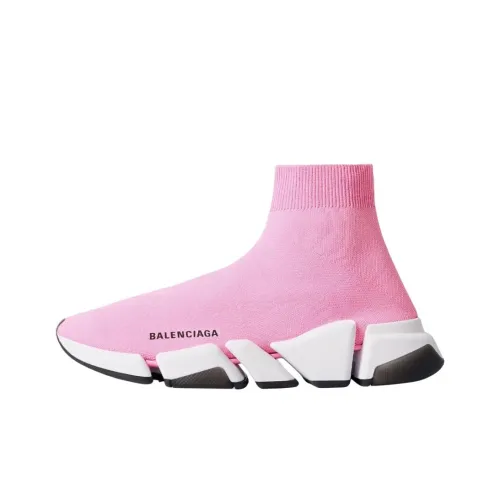 Balenciaga Speed 2,0 High Топ Повседневная обувь Женская Розовая