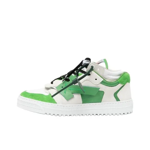 Off Белый Out Of Office Низкий Топ Стильные Скейтбординги Мужской Белый Зеленый
