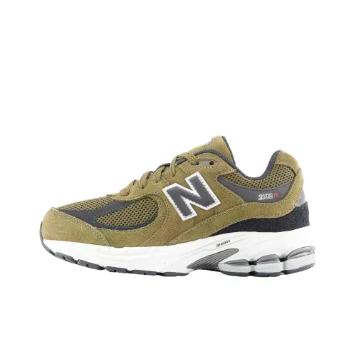 New Balance NB 2002 Амортизация Поддержка Низкий Топ Детская Беговая Обувь Коричневый Подростки