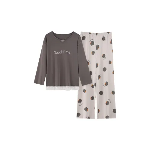 GOSO Dark Gray Women's Pajama Sets GOSO Темно-серый женский пижамный комплект