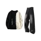 Черный топ + Черные брюки