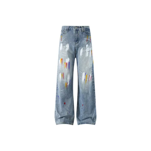 YK YB YK YB x Tao Huang Джинсы Унисекс