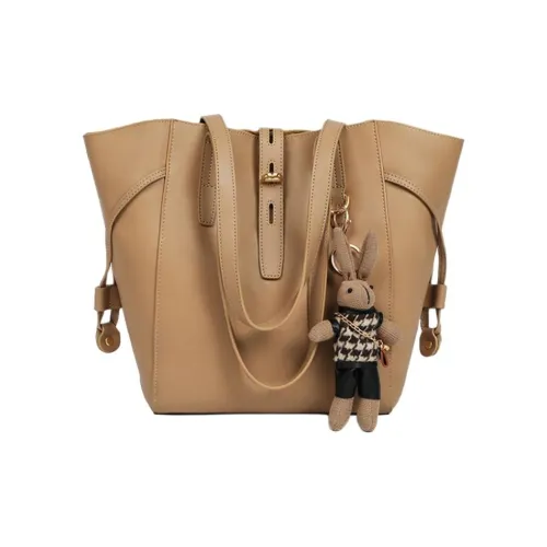 PT'SON Сумка Tote из коровьей кожи с синтетической кожей сумка через плечо сумка для женщин цвет Loquat коричневый хаки