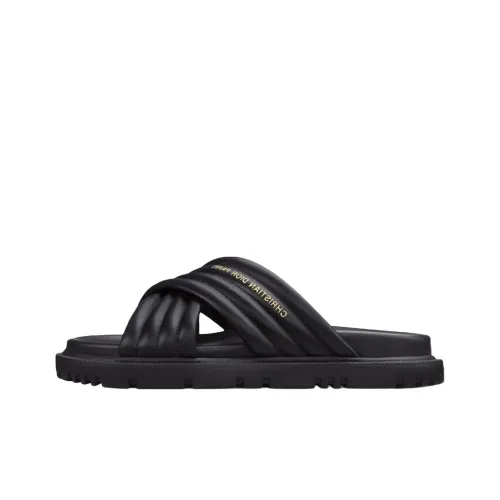 DIOR D Крест EVA Антибактериальные Шлепанцы Женские Черные