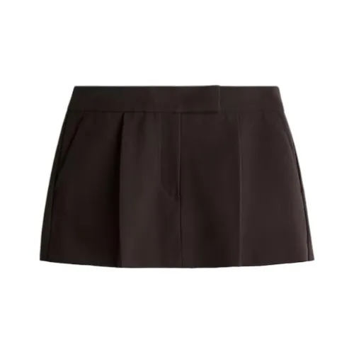 H M Темно-коричневые женские повседневные шорты