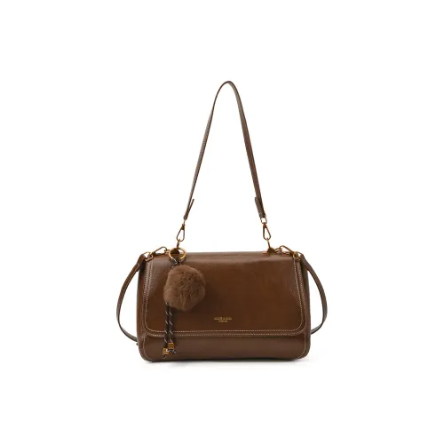 Three Ducklings ПУ (полиуретан) Сумка через плечо Стандартная Женская Коричневый Черный Кофейный