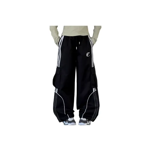 Yunpo Черные Школьные Тренировочные Брюки для Детей