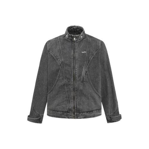 BEAR UNION Черный Серый В комплекте Съемная застежка-булавка Унисекс Джинсовые куртки