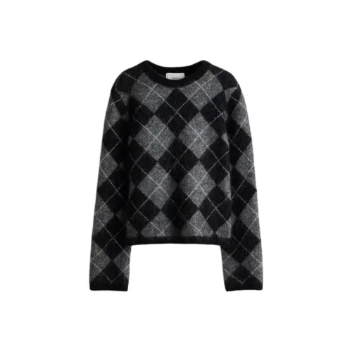 H M Серый Ромб Узор Женские Свитера