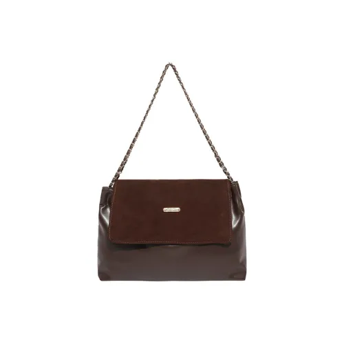 NX DOUGHNUT ПУ (полиуретан) Сумка через плечо Стандартная Женская Кофейная Черная