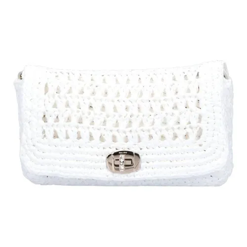 MIU MIU Рафия Сумка через плечо Женская Белая