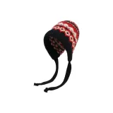 Черный, ухо, теплый, вязаная модель, шапка