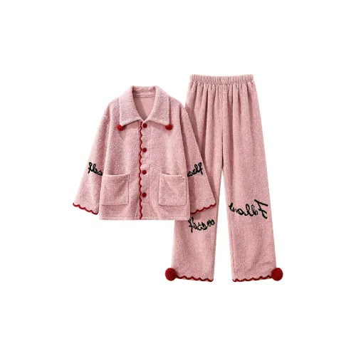 O'MESIK Pink Women's Pajama Sets
