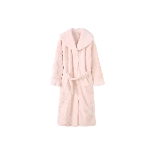 Aannsfam Светло-розовый Женские Банные халаты